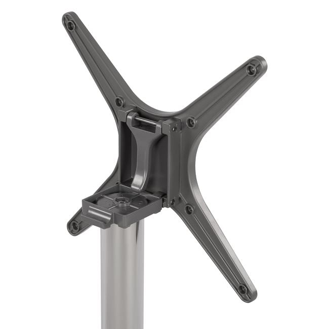 Aluminum base folding chromed 69x69x73-92cm with cross 48x48 HM459.03