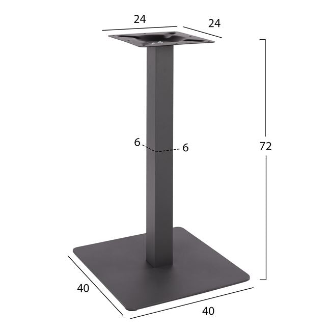 Base Metallic Grey 40x40x72 HM414.20