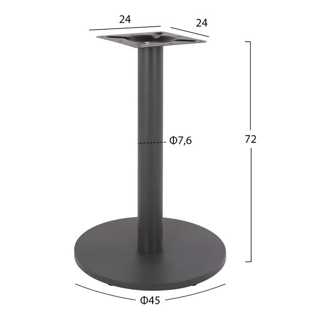 Base Metallic Grey '45x72 with adjusters HM419.20