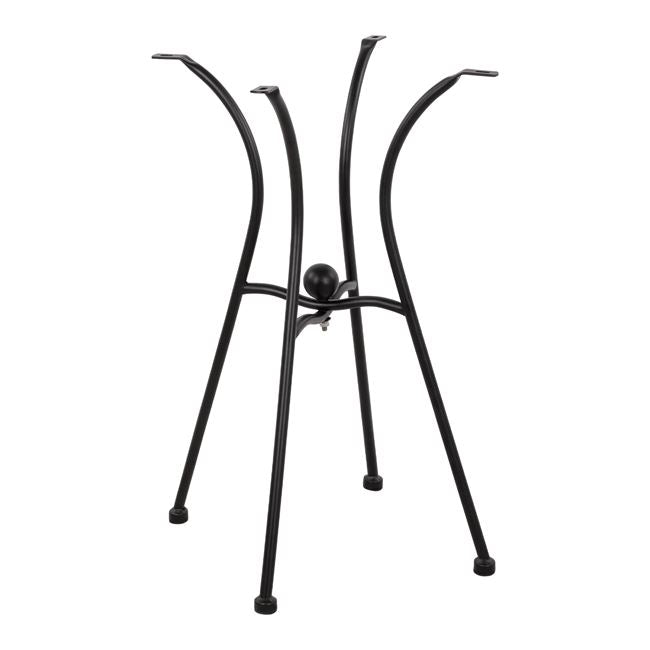Metallic Base HM466 4legs in black color 50x50 cm. image 1