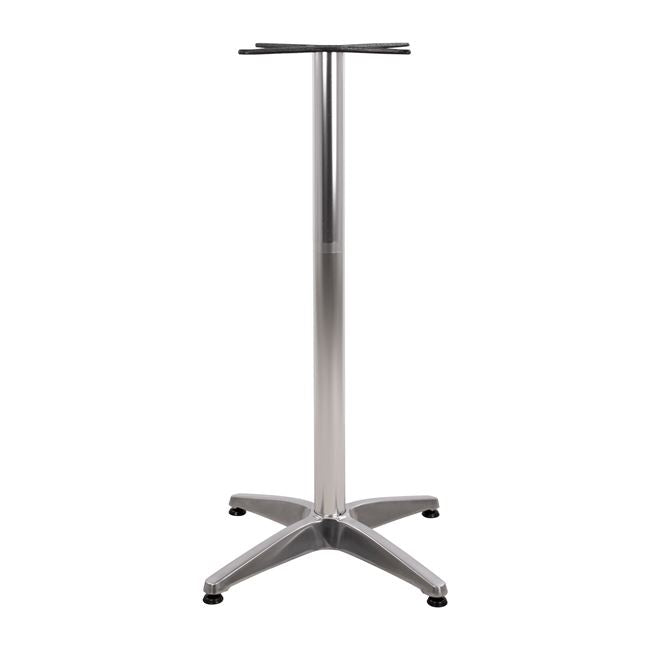 Bar Base Aluminum 65x65x110cm with cross 48x48cm HM450 Chromed