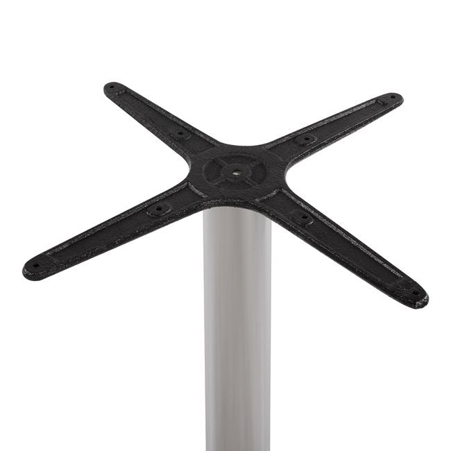 Bar Base Aluminum 65x65x110cm with cross 48x48cm HM450 Chromed
