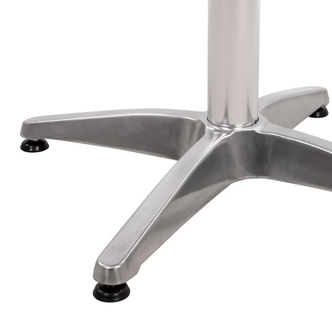 Bar Base Aluminum 65x65x110cm with cross 48x48cm HM450 Chromed