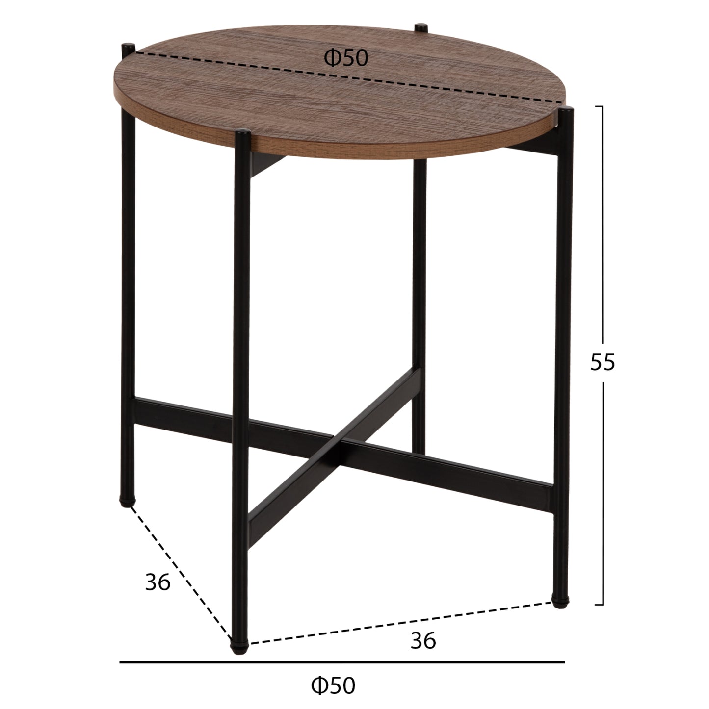 Масичка Със Стилен Дизайн и Практичност Φ50x55Hcm
