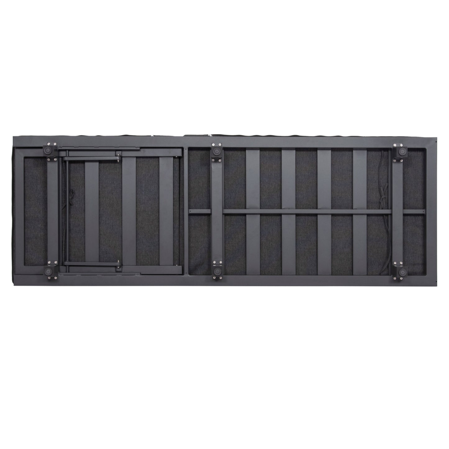 PROFESSIONAL SUNLOUNGER JESSIE HM10714.03 DARK GREY ALUMINUM & CUSHION 200x71x35.5-95Hcm.