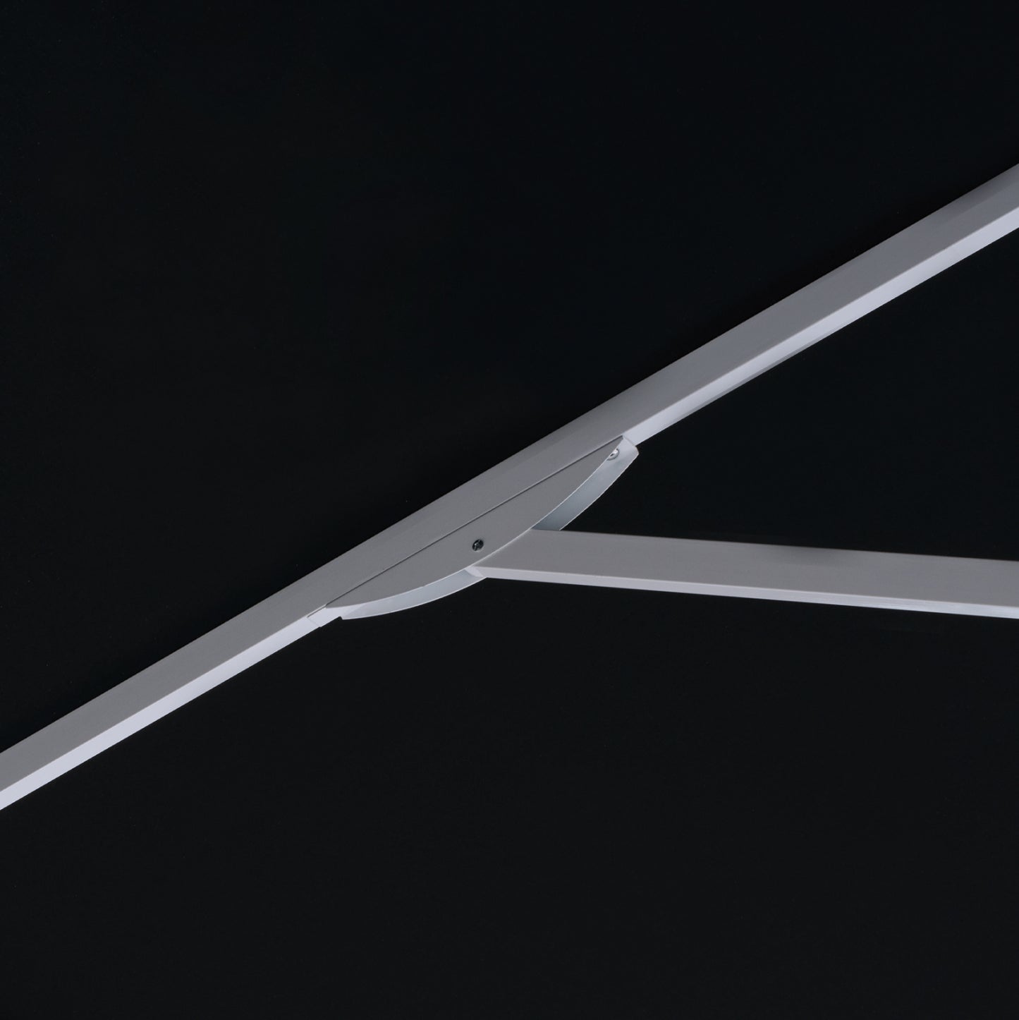 PROFESSIONAL UMBRELLA ALU TELESCOPIC HM6031.03 4x4x2,95-4Μ WITH BLACK ACRYLIC CLOTH