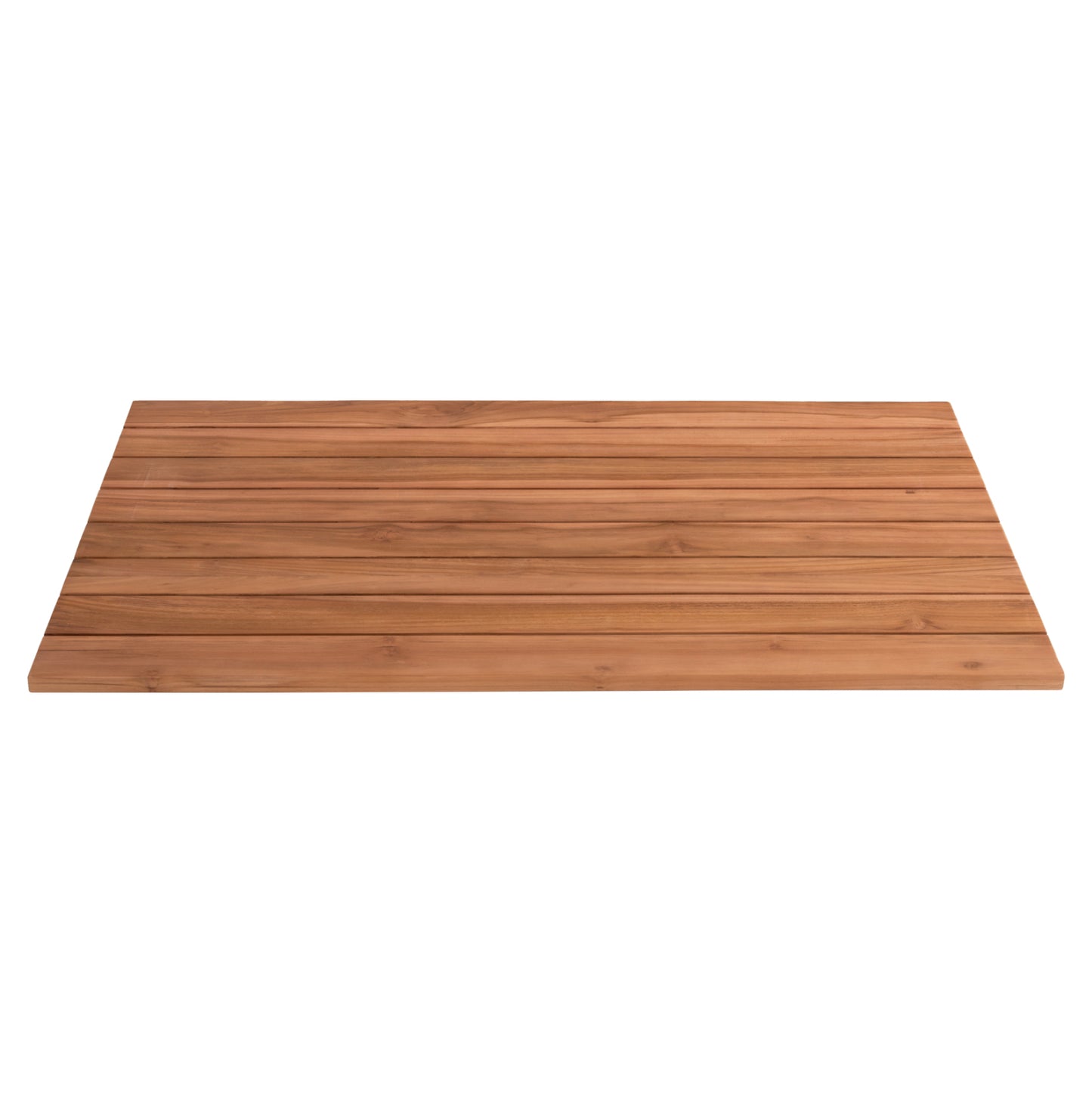 TABLETOP RECTANGULAR HM6138 SOLID TEAK WOOD IN NATURAL COLOR 130x80.5x2.5(thickness)cm.