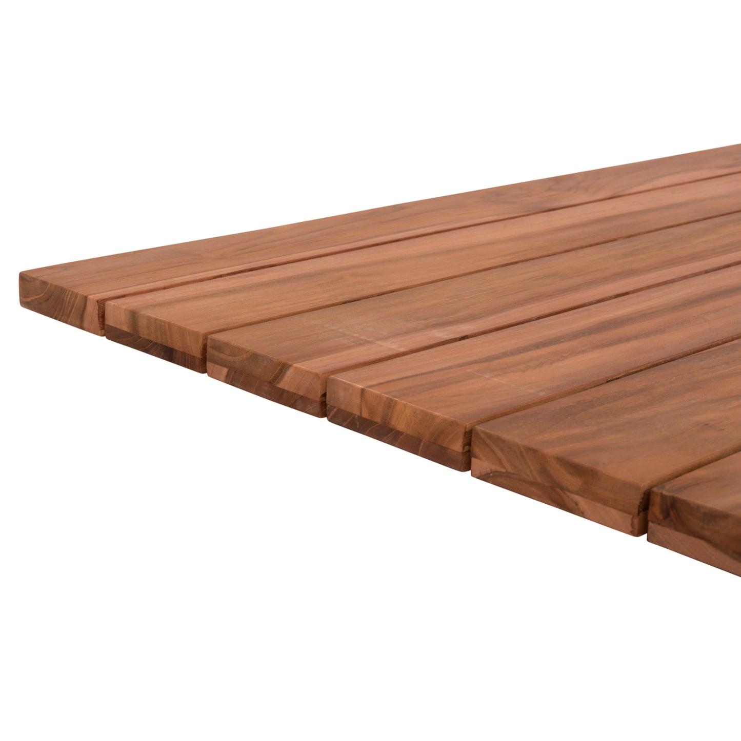 TABLETOP RECTANGULAR HM6138 SOLID TEAK WOOD IN NATURAL COLOR 130x80.5x2.5(thickness)cm.