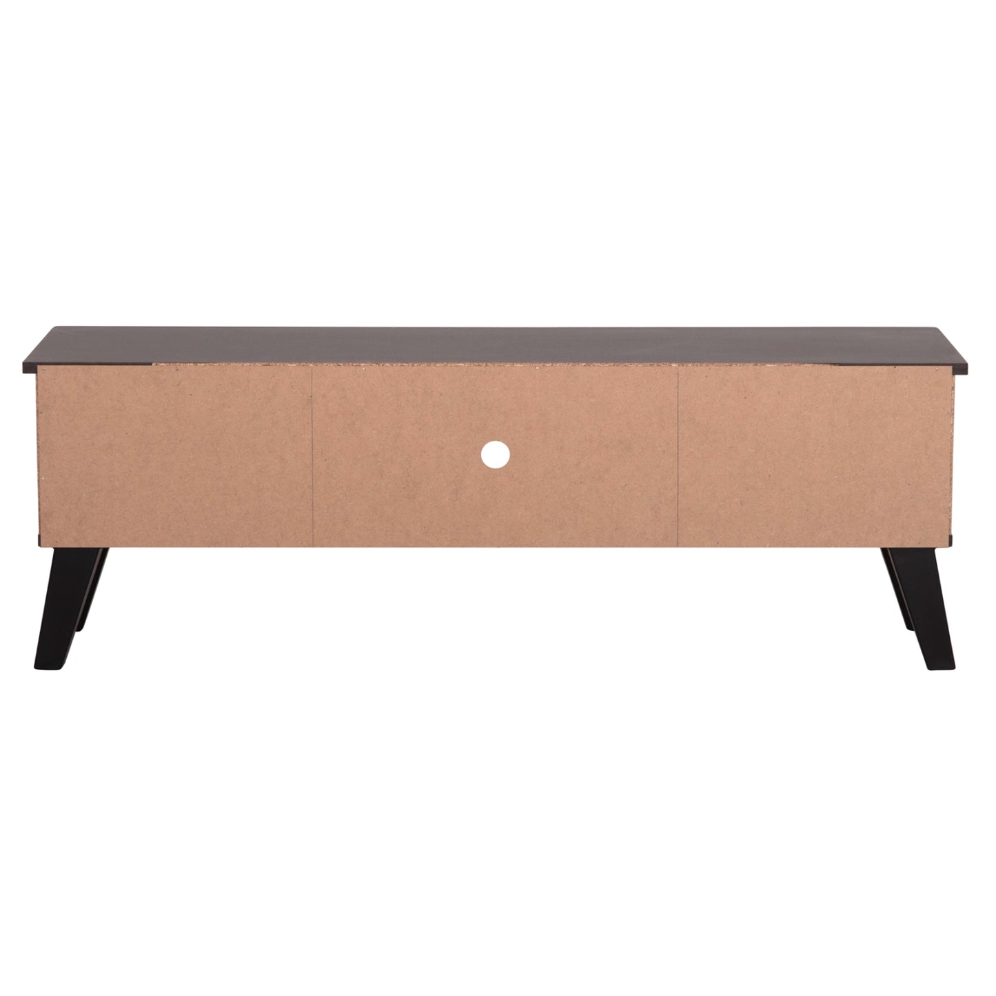 TV FURNITURE IREN HM2481.02 MELAMINE IN WALNUT-BLACK 120x32,5-34x41Hcm.