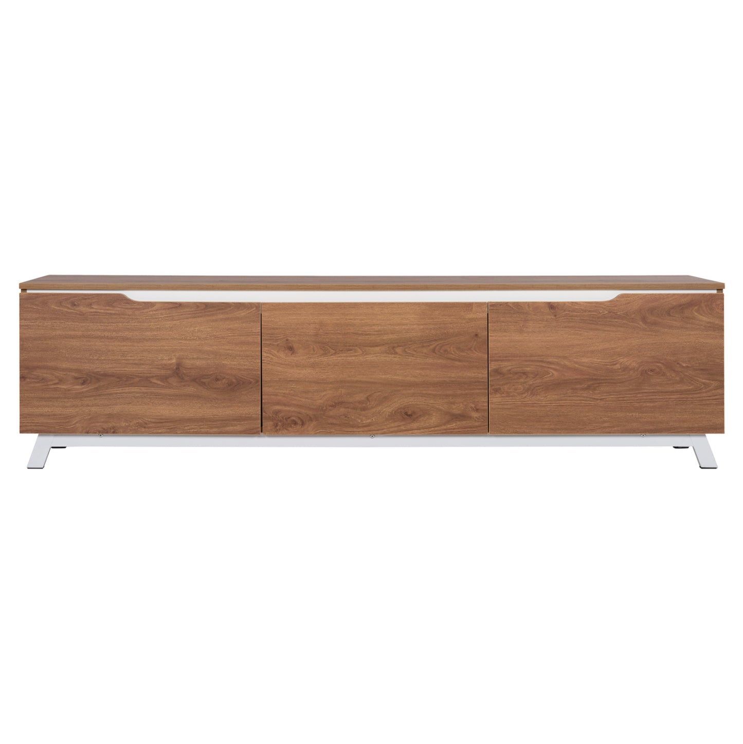TV FURNITURE KIMIA HM8902.12 MELAMINE NATURAL-WHITE 180Χ35Χ48,5Hcm.