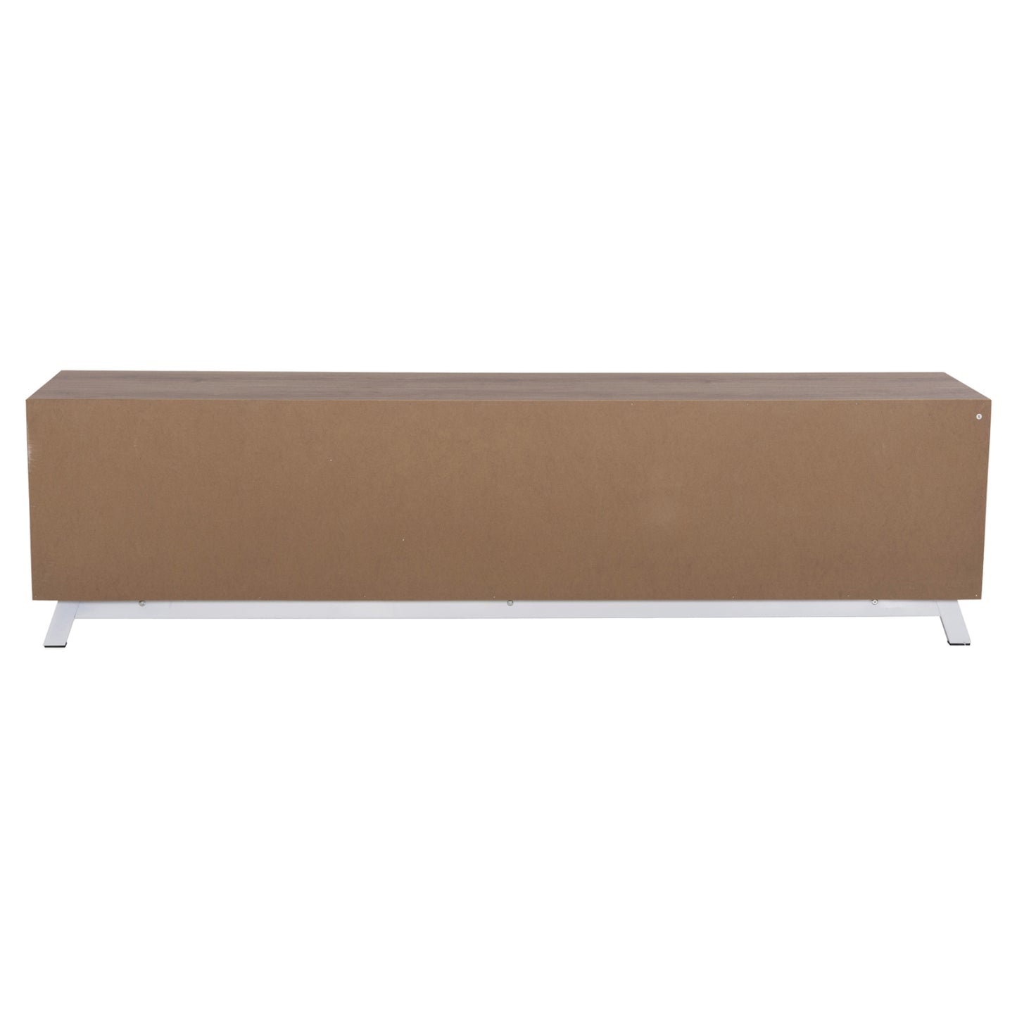 TV FURNITURE KIMIA HM8902.12 MELAMINE NATURAL-WHITE 180Χ35Χ48,5Hcm.
