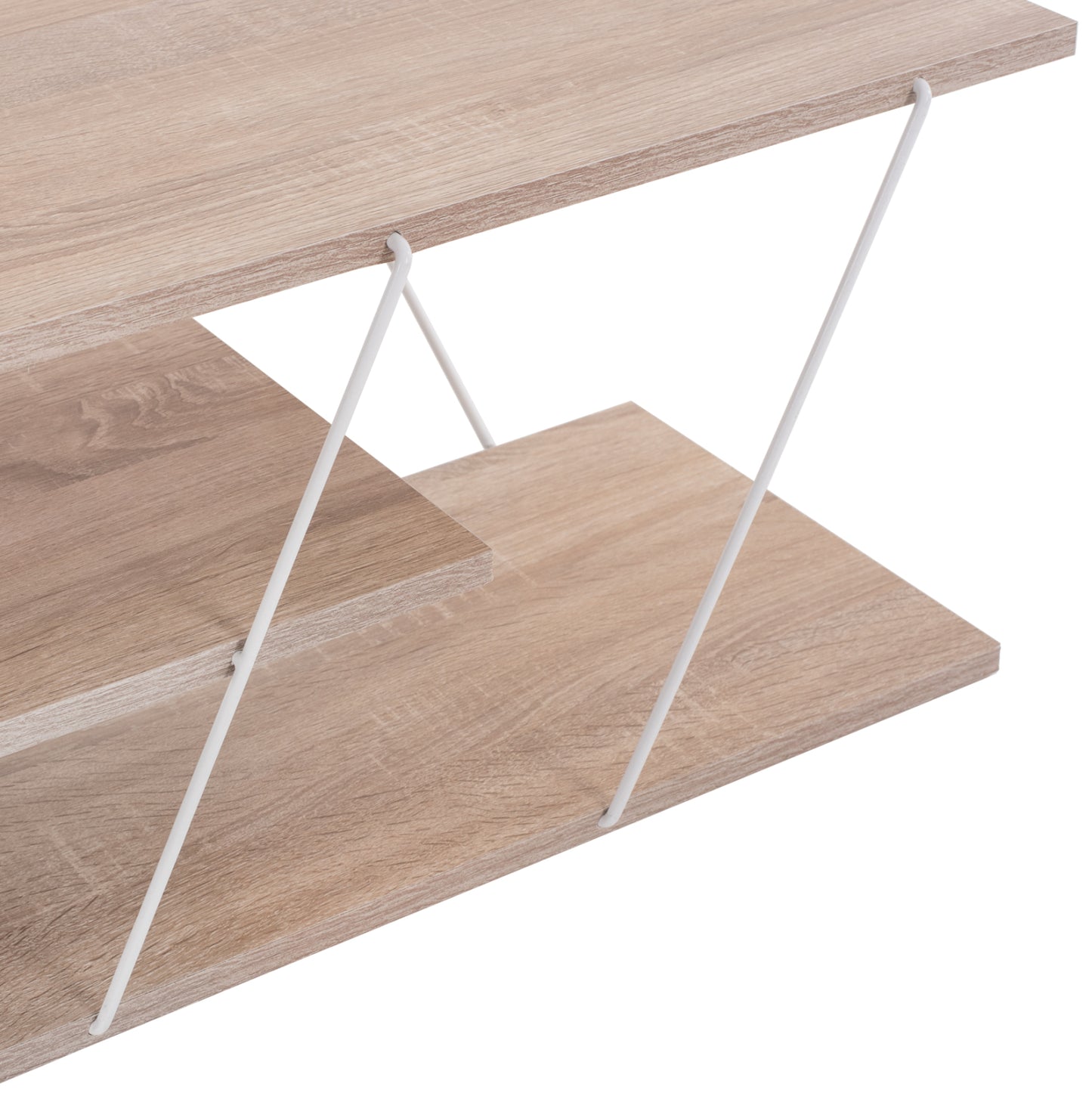 TV STAND TARS HM8922.14 MELAMINE SONOMA WHITE 120x32x33Hcm.