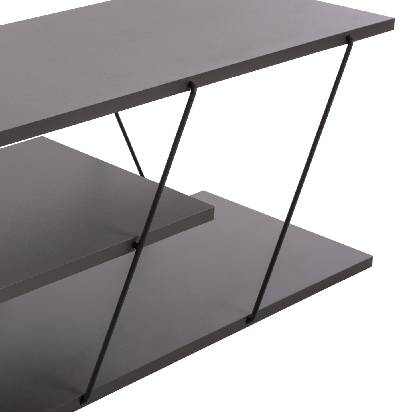 TV STAND TARS HM8922.20 MELAMINE GREY 120x32x33Hcm.