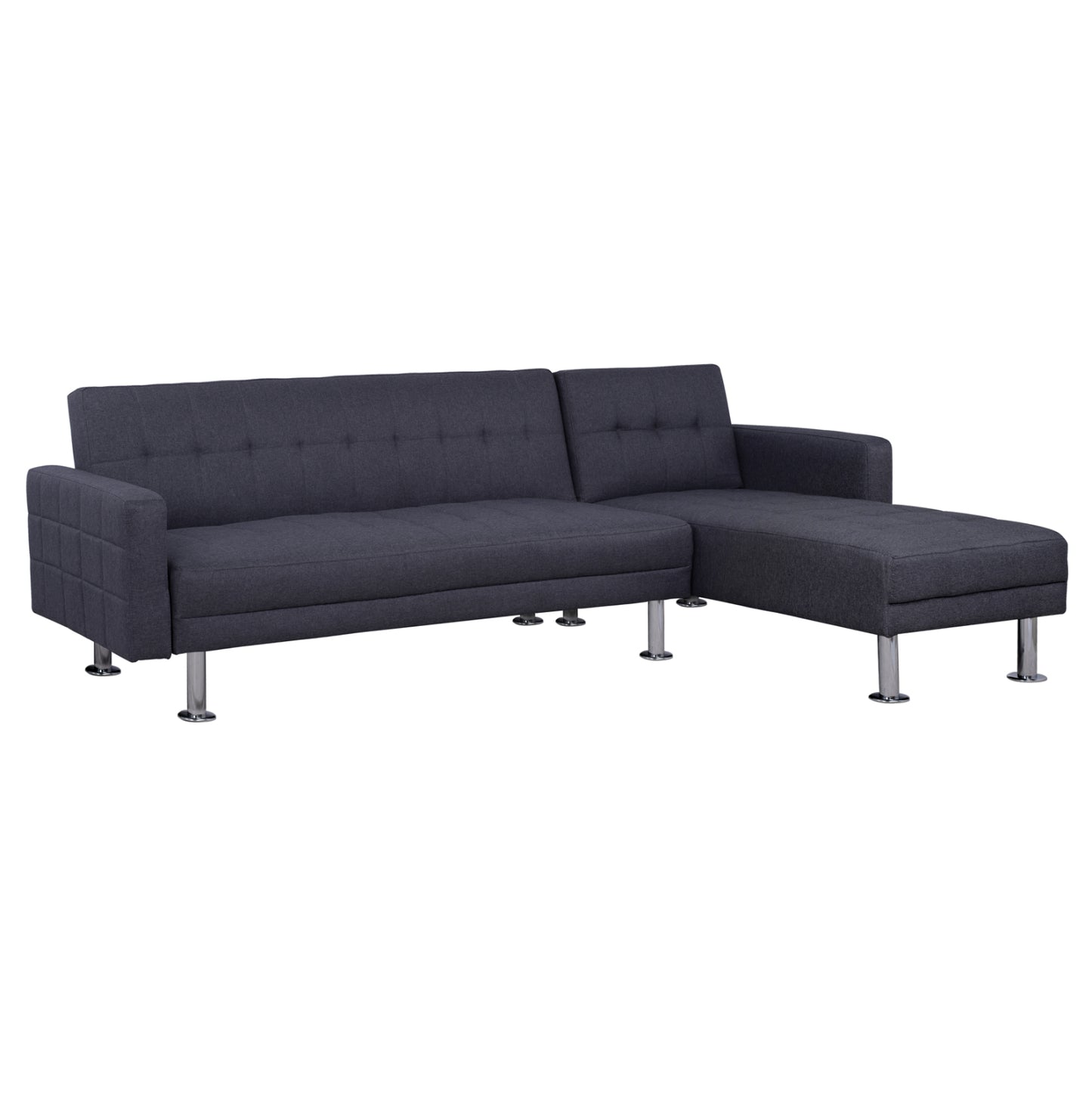 Multi Corner Sofa Bed Grey Color Holden HM3147.01 Reversible 265x151x78 image 1