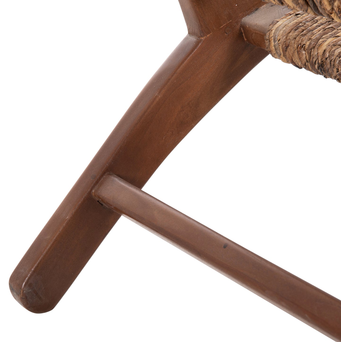 OUTDOOR SOFA 2-SEATER TONDO HM9915 SOLID TEAK WOOD-BANANA ROPE 120x76x68,5Hcm.