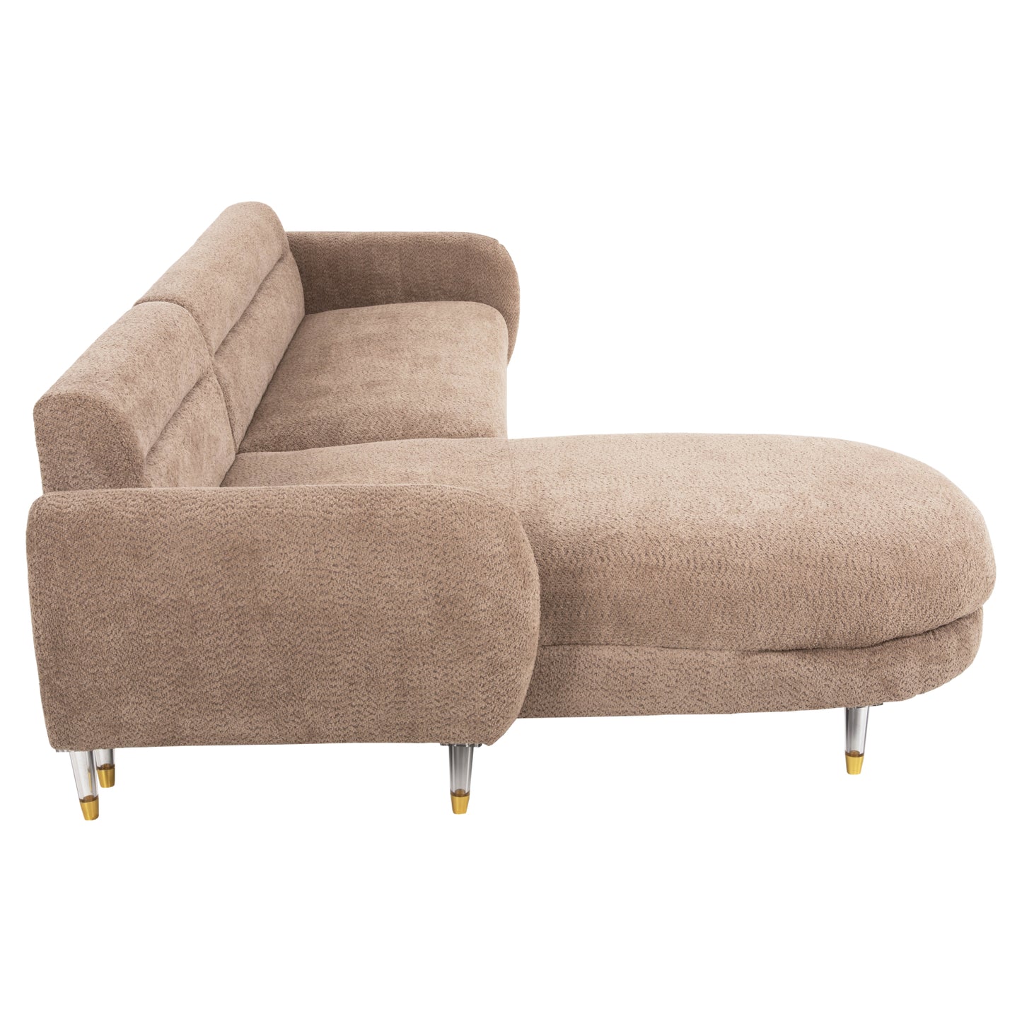 Обратим ъглов диван Flyer с висок метален крак 285x86-172x74Hcm