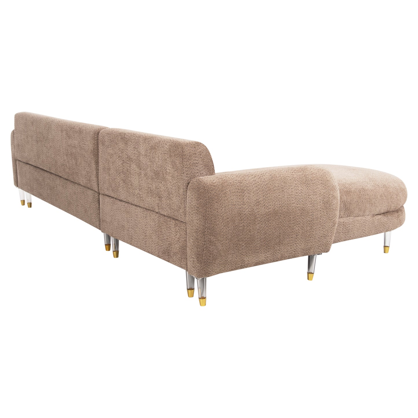 Обратим ъглов диван Flyer с висок метален крак 285x86-172x74Hcm