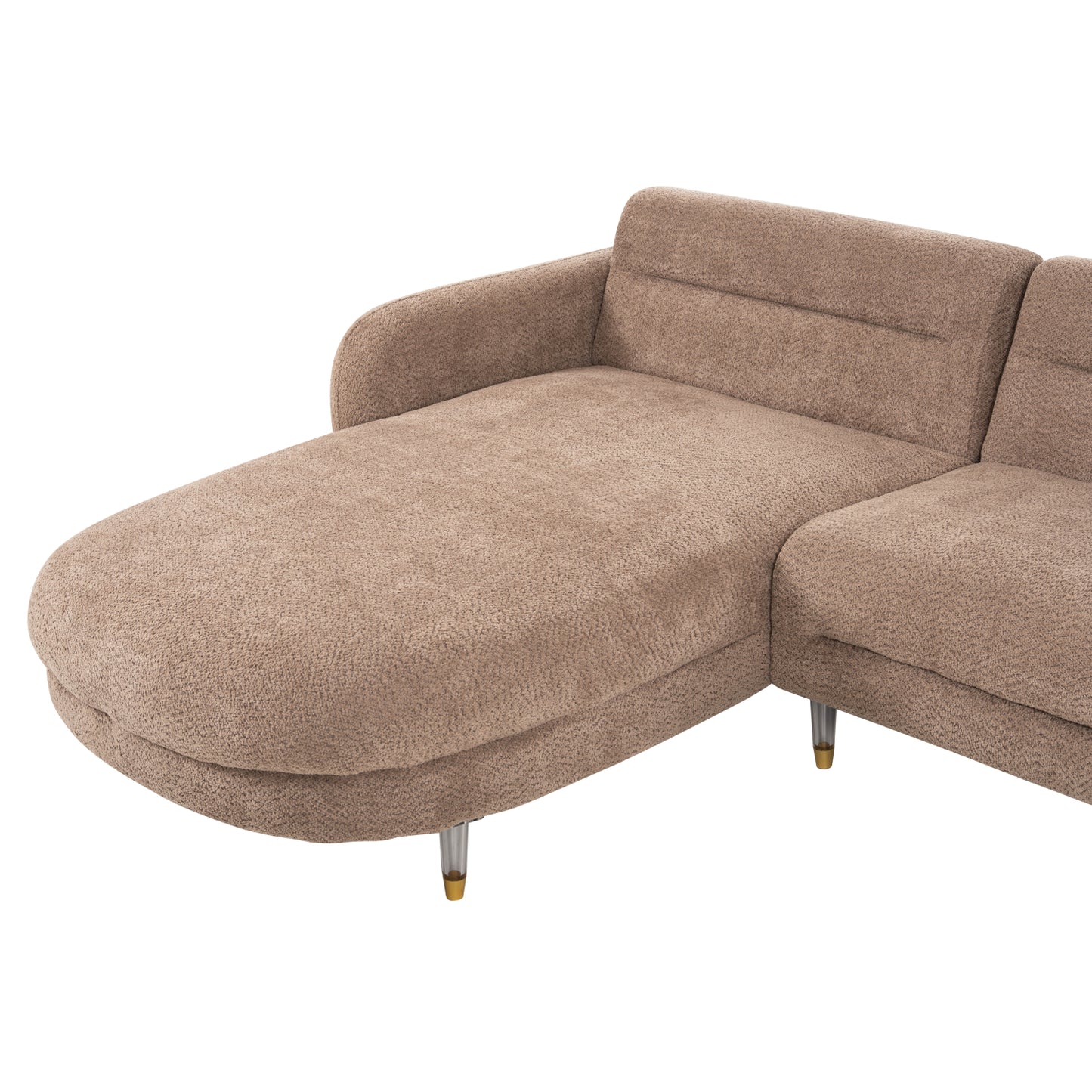 Обратим ъглов диван Flyer с висок метален крак 285x86-172x74Hcm