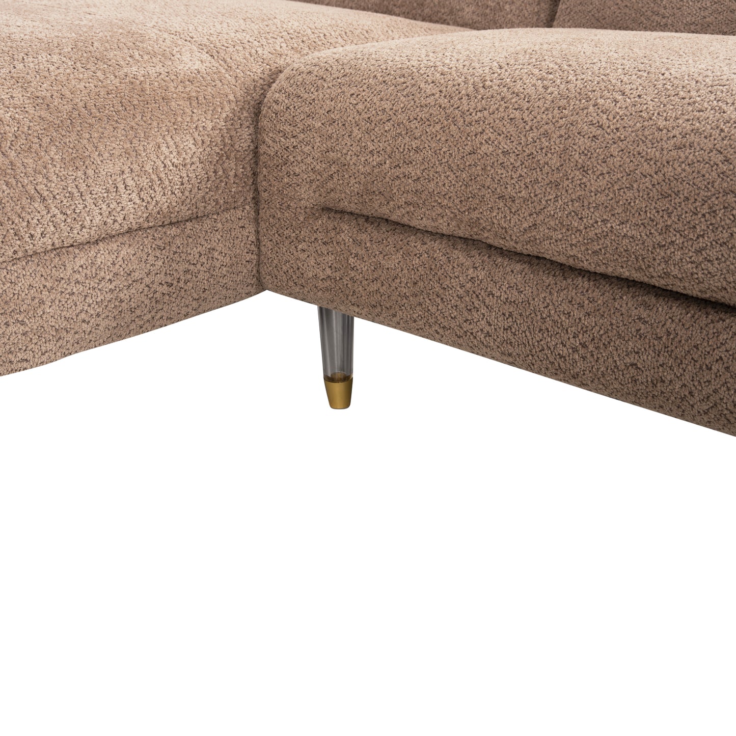 Обратим ъглов диван Flyer с висок метален крак 285x86-172x74Hcm