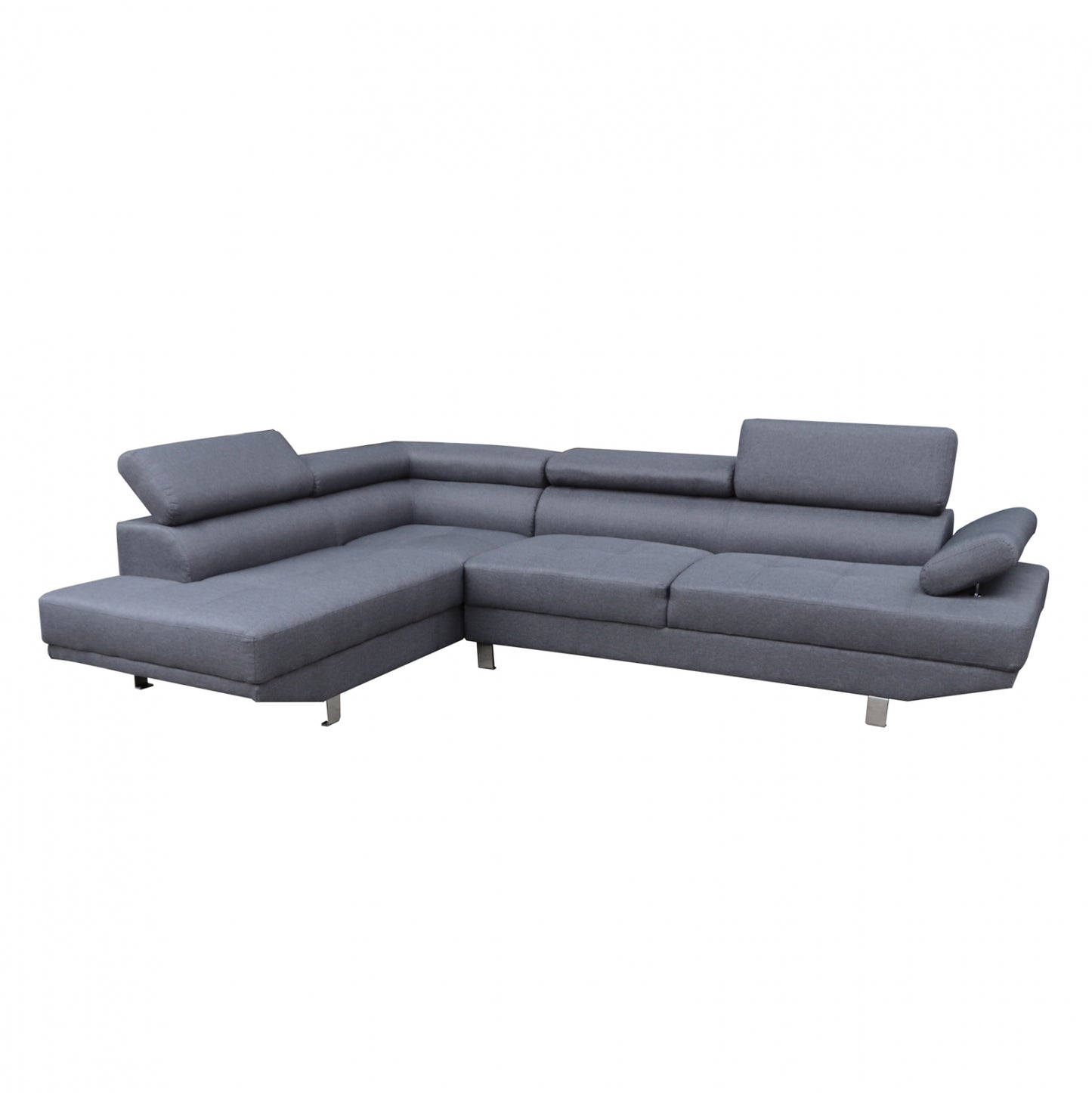 LEFT CORNER SOFA GORO HM3085.10L GREY FABRIC 270x200x87H cm image 1