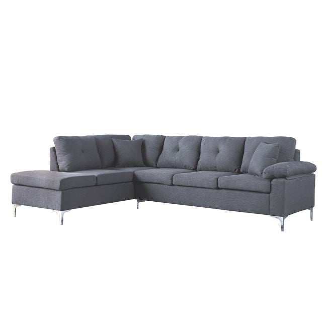Left Corner Sofa 282x197x90 cm HM3087L Grey image 1