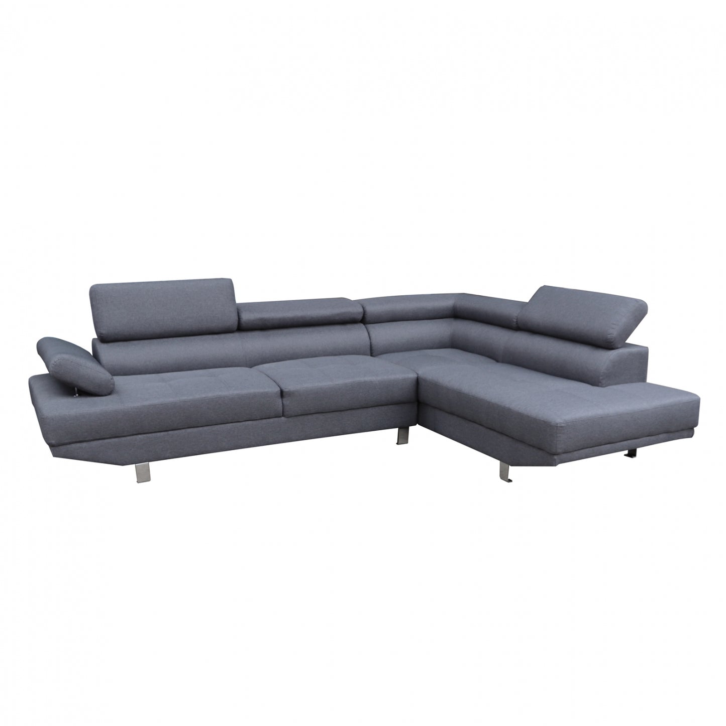 RIGHT CORNER SOFA GORO HM3085.10L GREY FABRIC 270x200x87H cm image 1