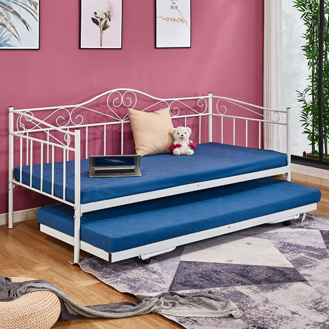 HM571.02 Sofa Bed MAEKO 190x90,White,Auxiliary Bed 85x185 image 1