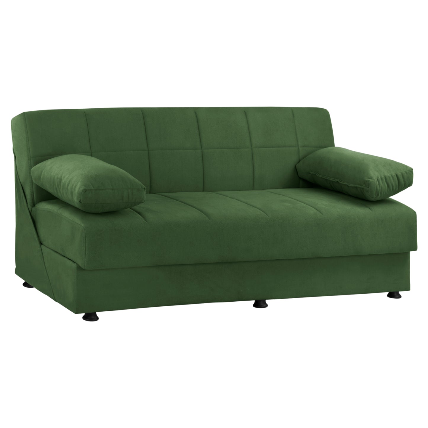 BED SOFA FOREST GREEN VELVET 3-SEAT EGE 1214 HM3067.07 192x74x82H cm image 1