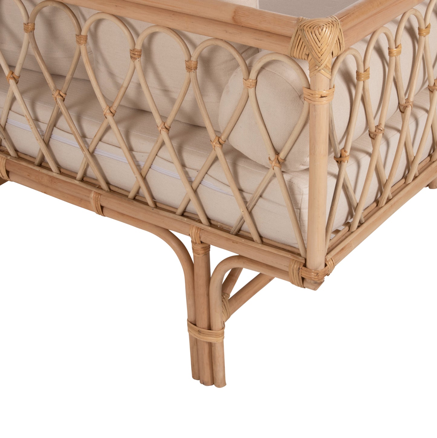 DAYBED-SOFA ALIKI HM9658 RATTAN IN NATURAL-BEIGE CUSHIONS 200x100x86Hcm.