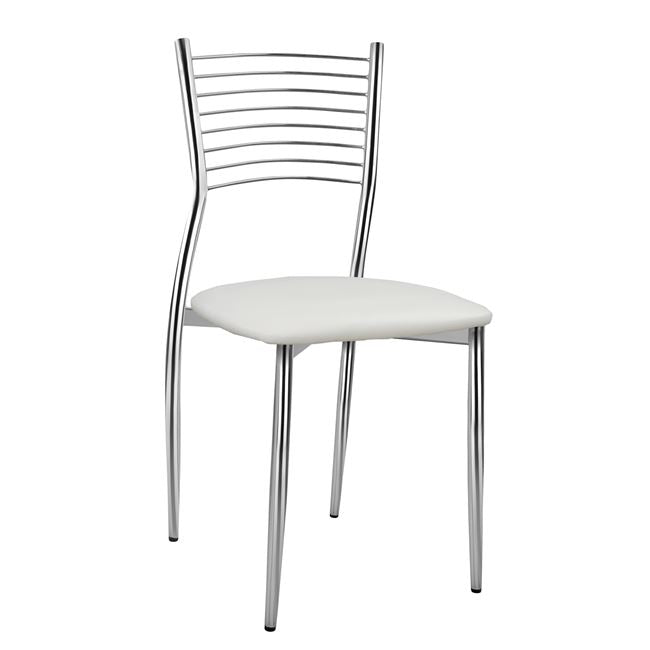 Chair Elvira HM0025.01 seat from white PU 40X44X83 cm image 1