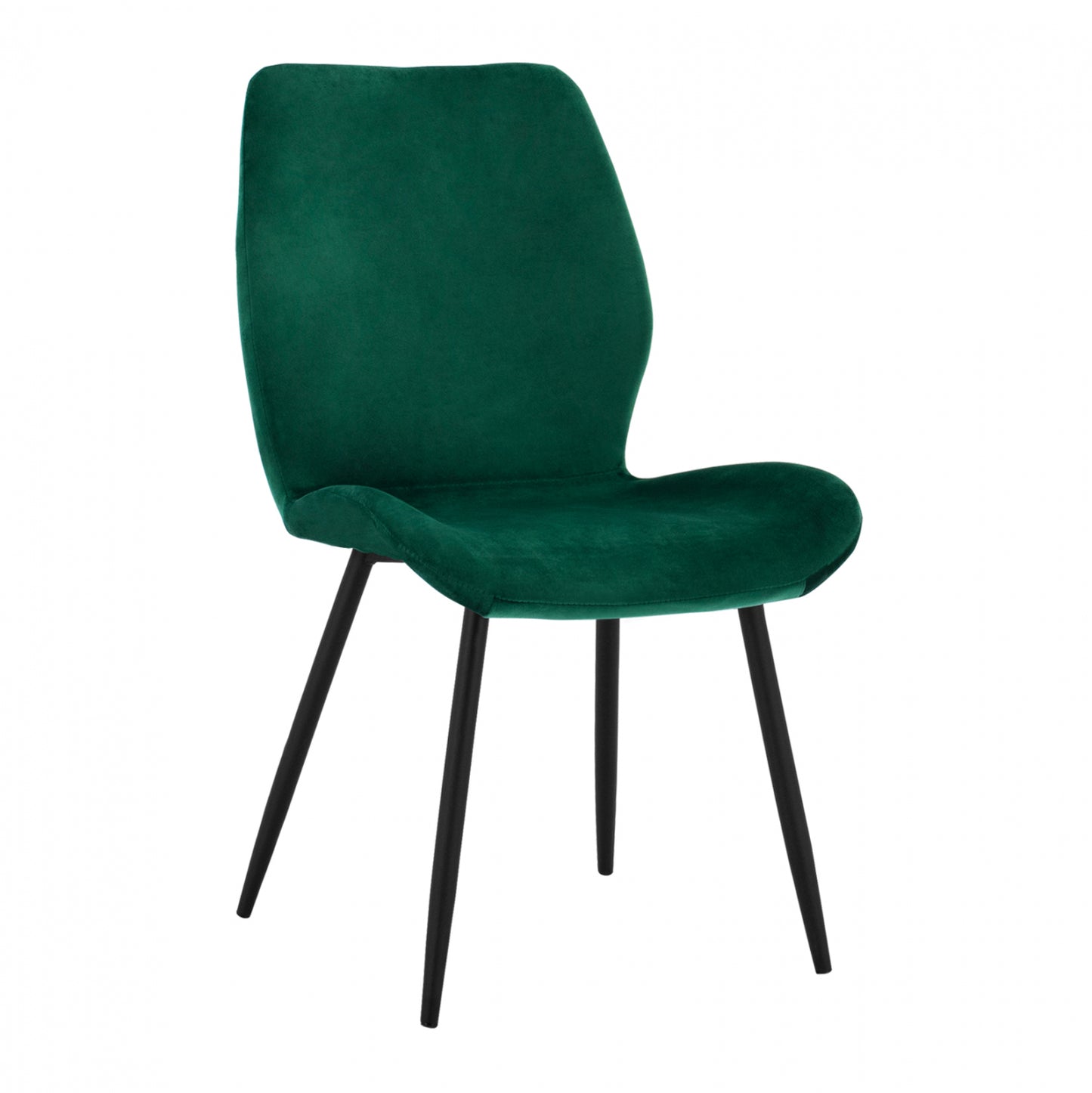 Dining chair Klay in cypress green & black metallic frame HM8730.03 49x62,5x87 cm image 1