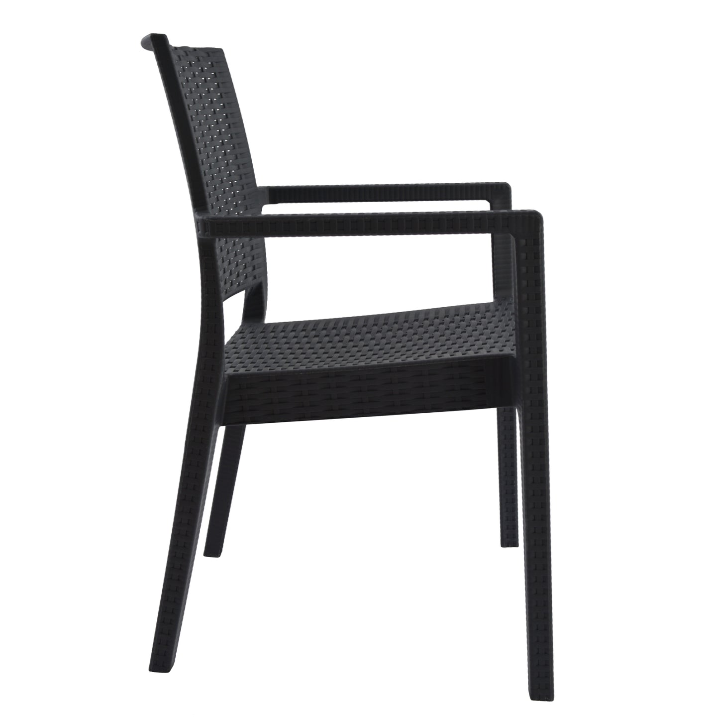 Chair with arms Polypropylene Dark Grey HM5134.01 57x55,5x89 cm