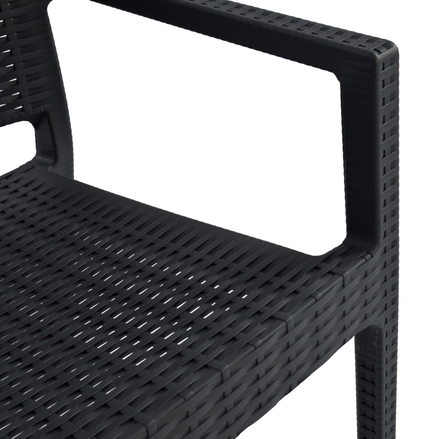 Chair with arms Polypropylene Dark Grey HM5134.01 57x55,5x89 cm