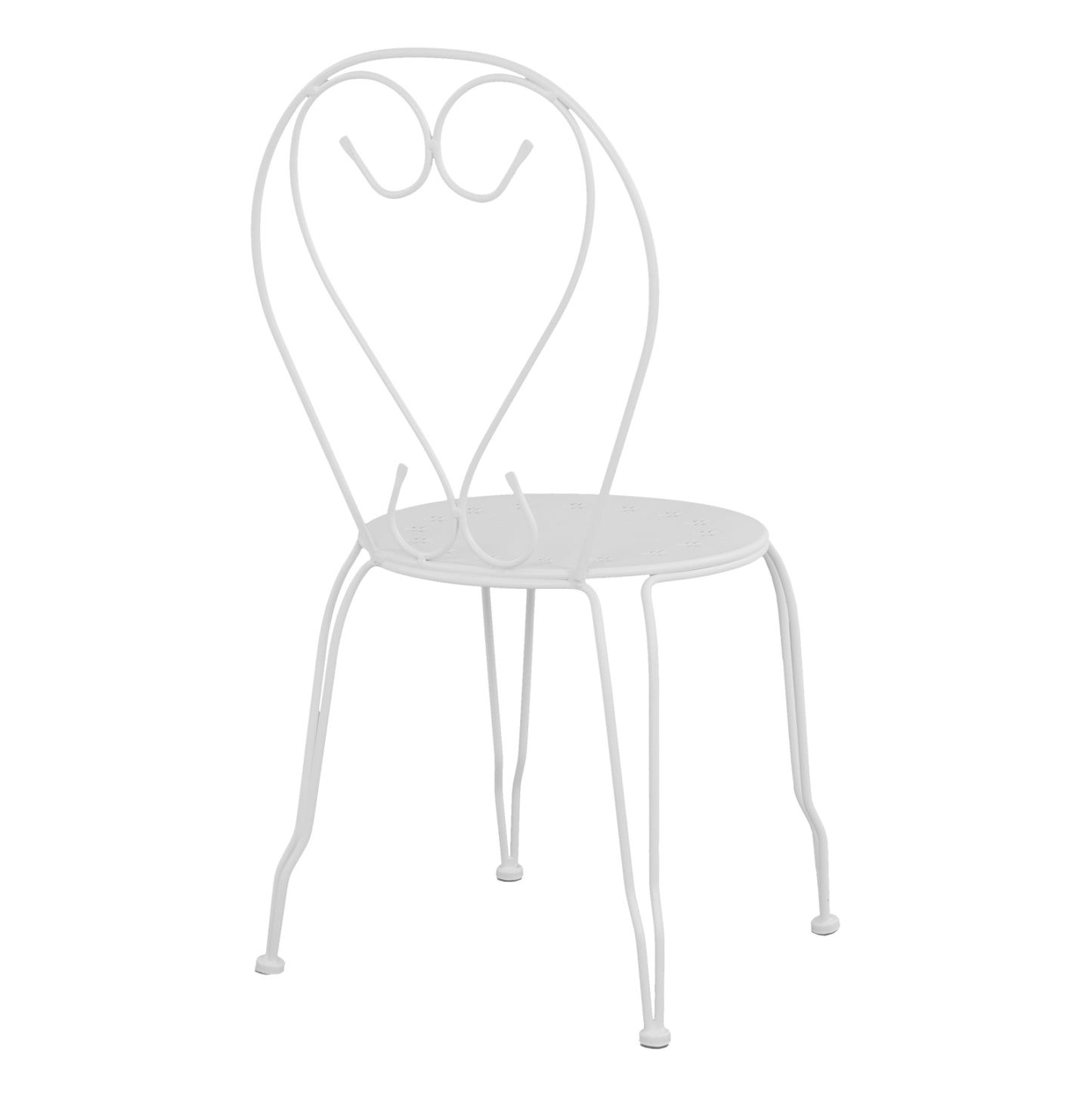 Metallic chair Amore White 42x48x90 cm HM5007.12