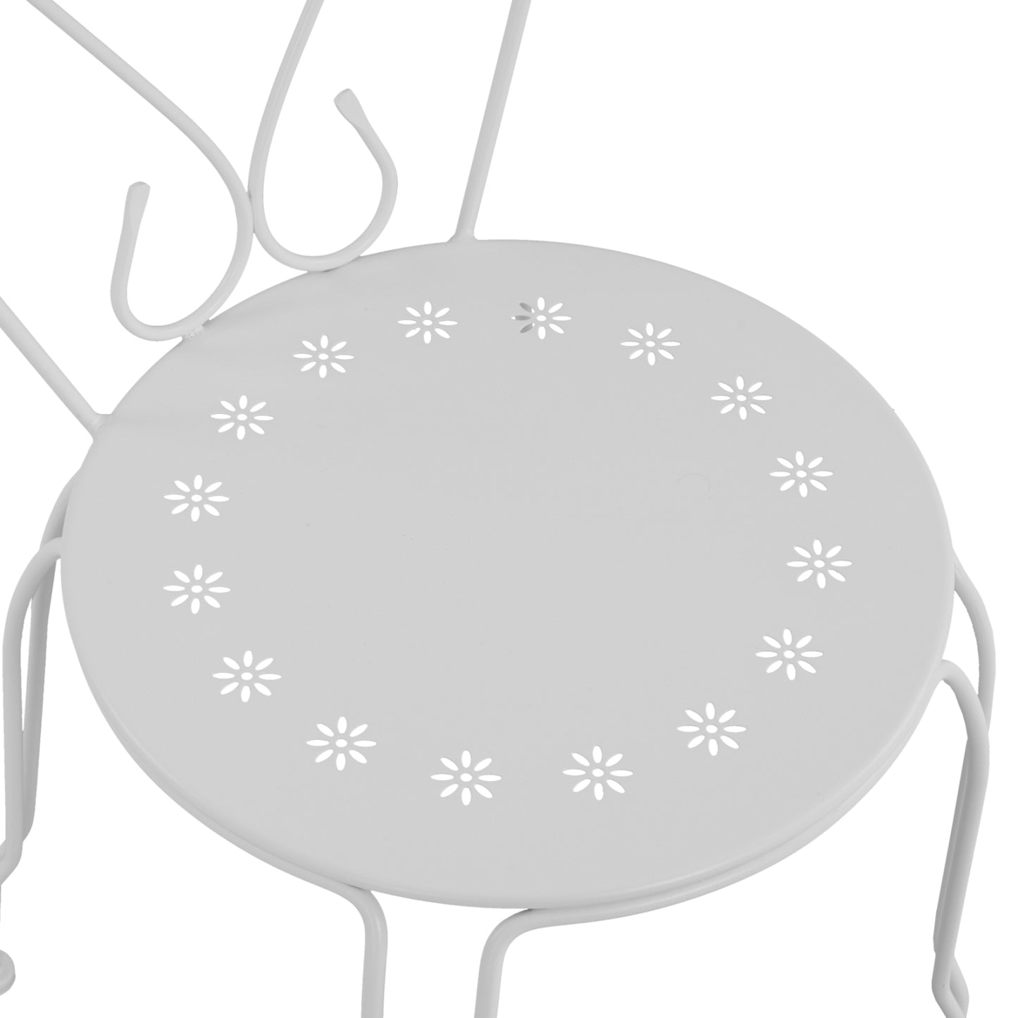 Metallic chair Amore White 42x48x90 cm HM5007.12