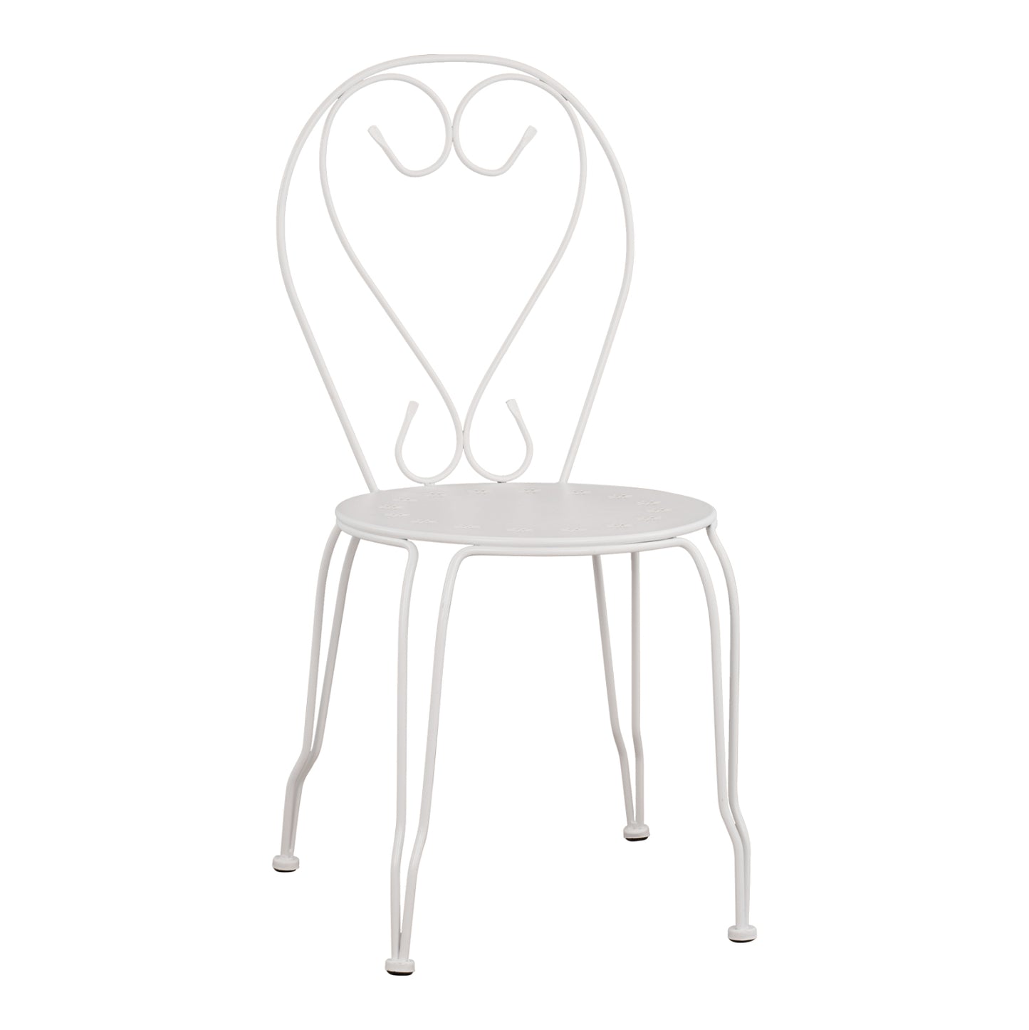 Metallic chair Amore White 42x48x90 cm HM5007.12 image 1