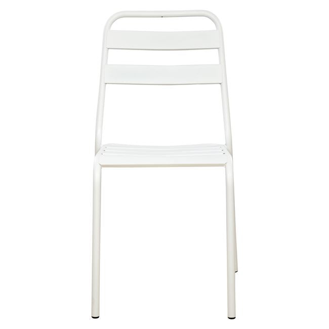 Metallic chair White matte Jason HM5177.02 43x50x86cm