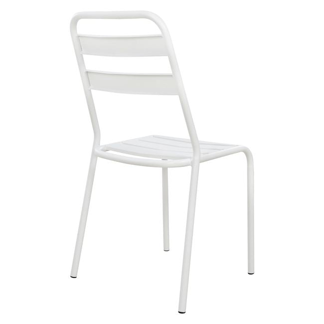 Metallic chair White matte Jason HM5177.02 43x50x86cm