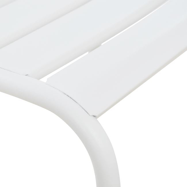 Metallic chair White matte Jason HM5177.02 43x50x86cm