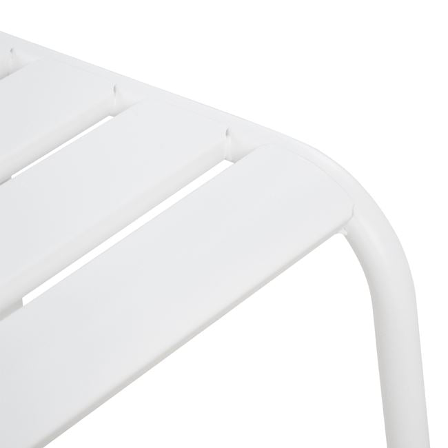 Metallic chair White matte Jason HM5177.02 43x50x86cm