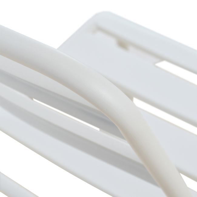 Metallic chair White matte Jason HM5177.02 43x50x86cm
