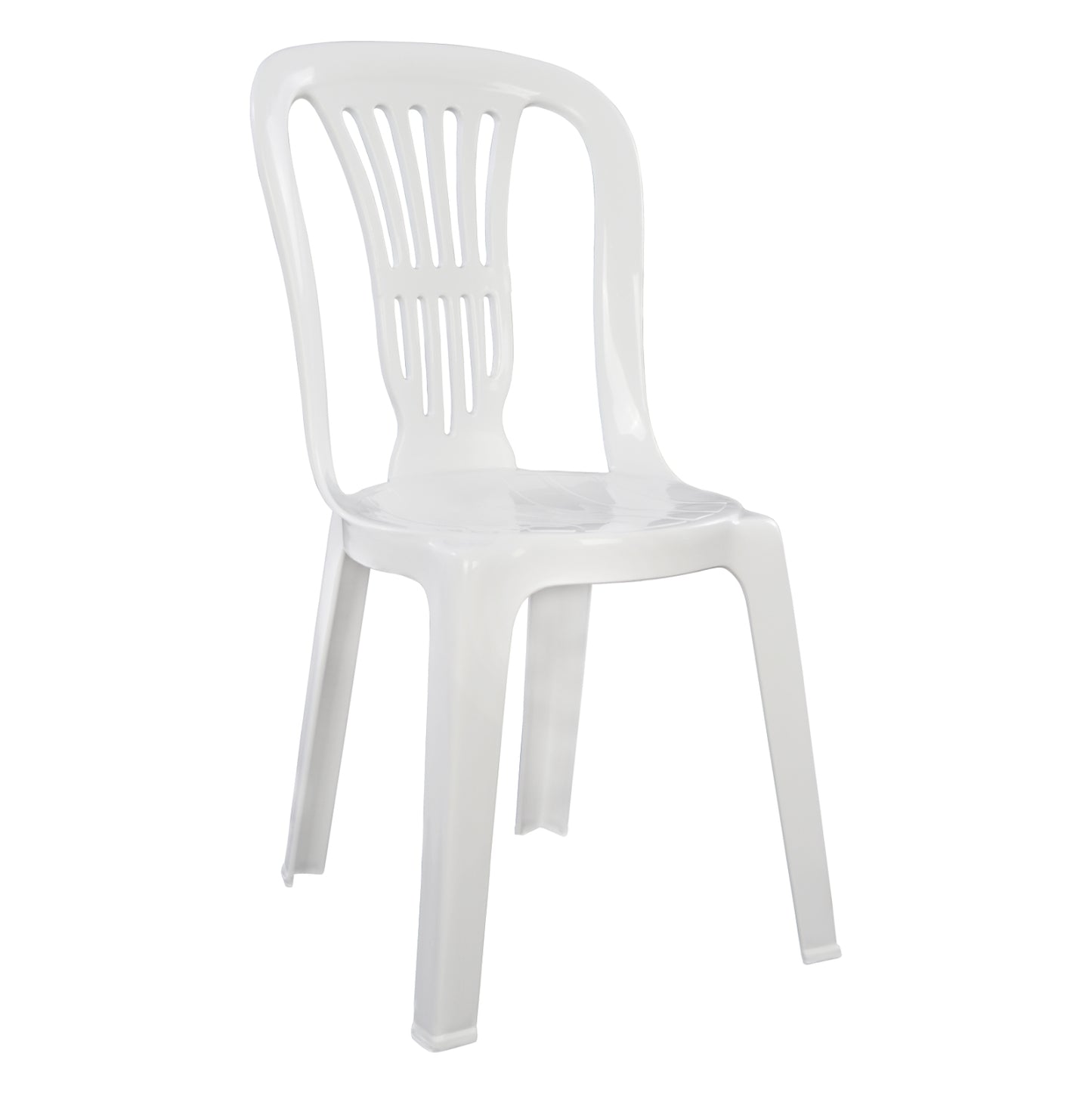 Pastic chair Vienna White 303002010 44x50x87 cm image 1