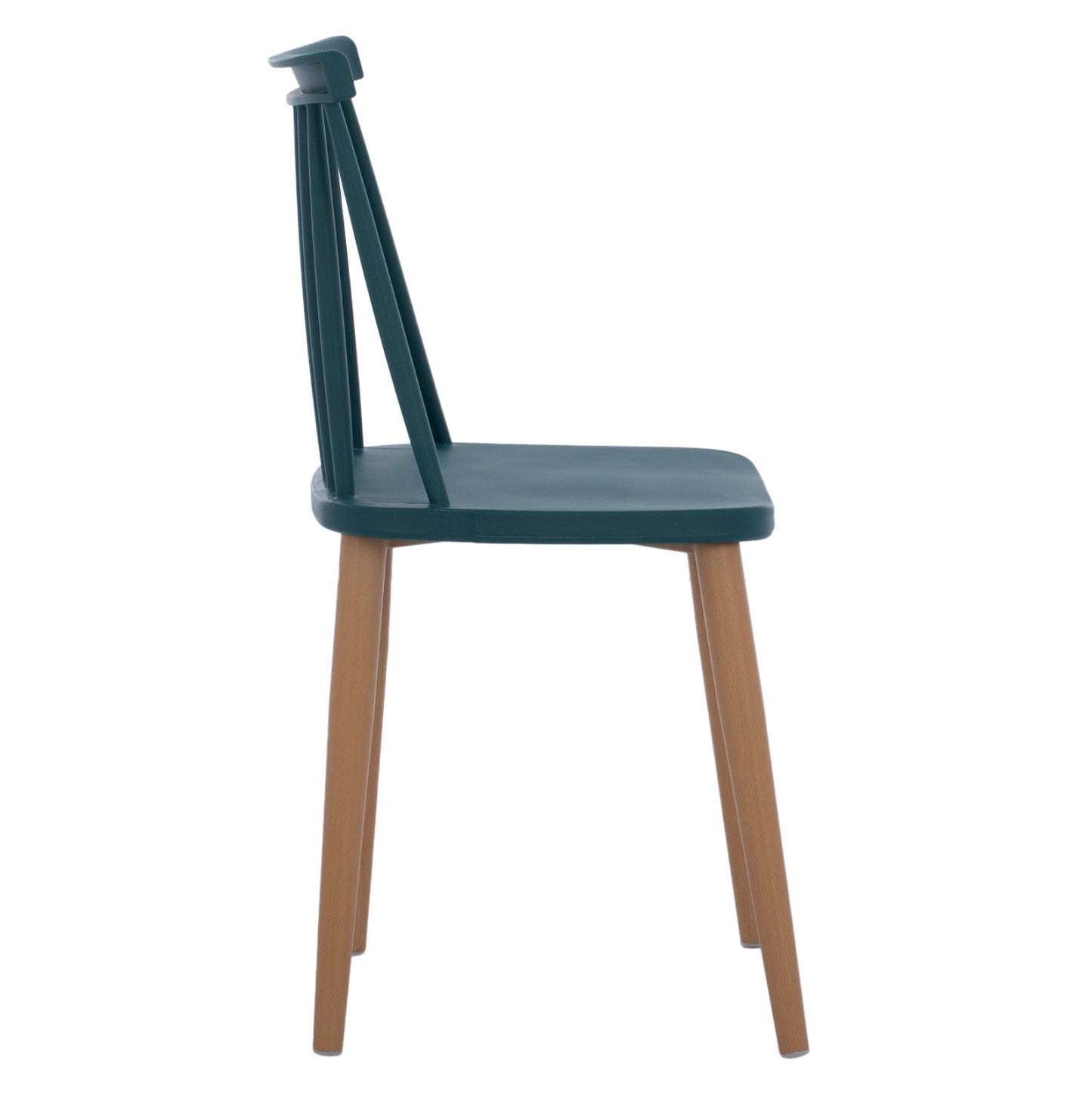 Модерен Д dining Chair Vanessa Blue с Метални Ножки 43x41x82,5 cm