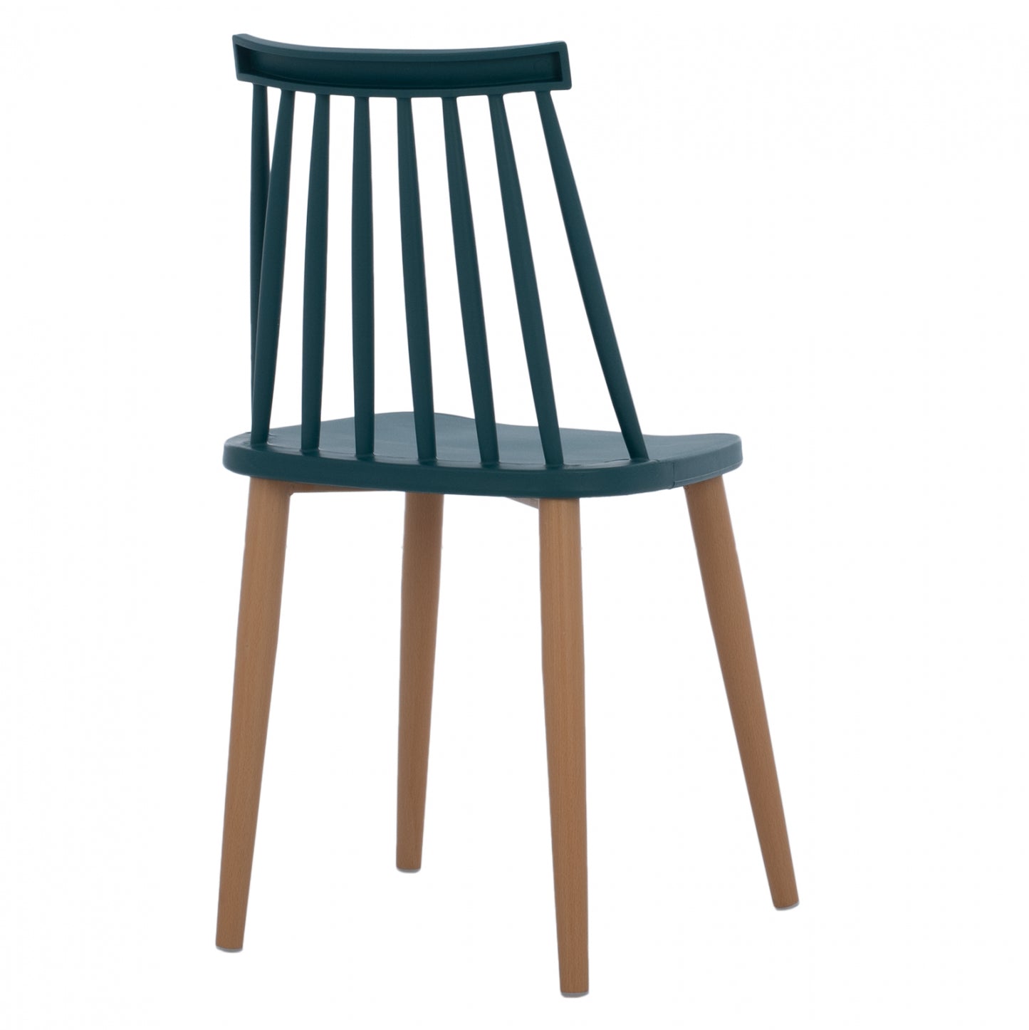 Модерен Д dining Chair Vanessa Blue с Метални Ножки 43x41x82,5 cm