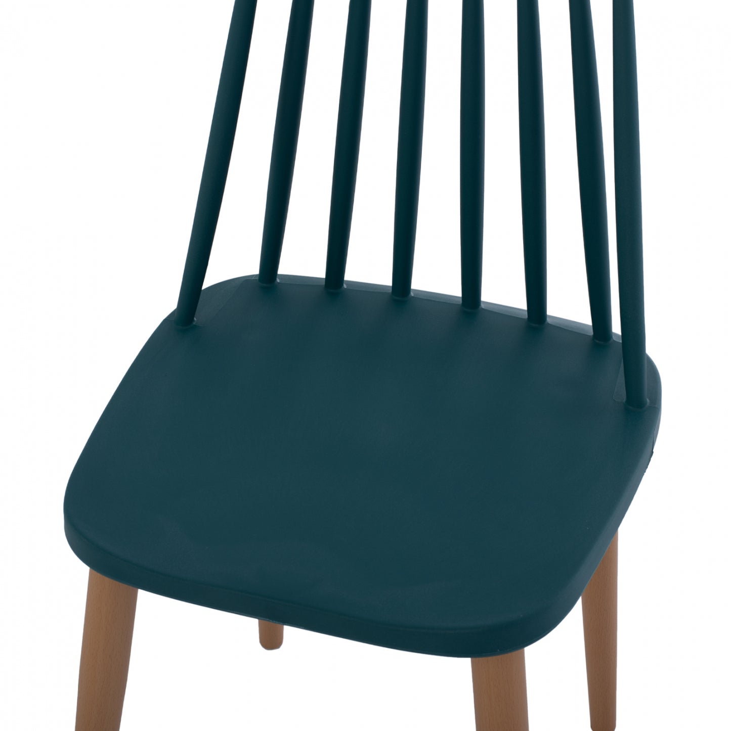 Модерен Д dining Chair Vanessa Blue с Метални Ножки 43x41x82,5 cm