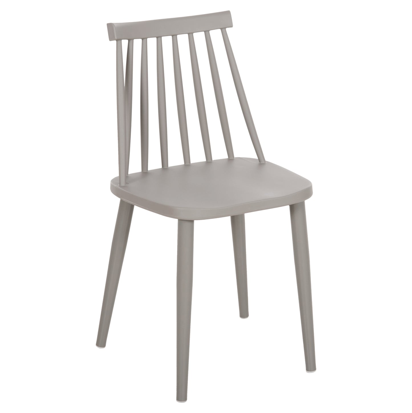Dining Chair HM8052.22 Vanessa GREY with metallic GREY legs 42.5x44x81H cm. image 1