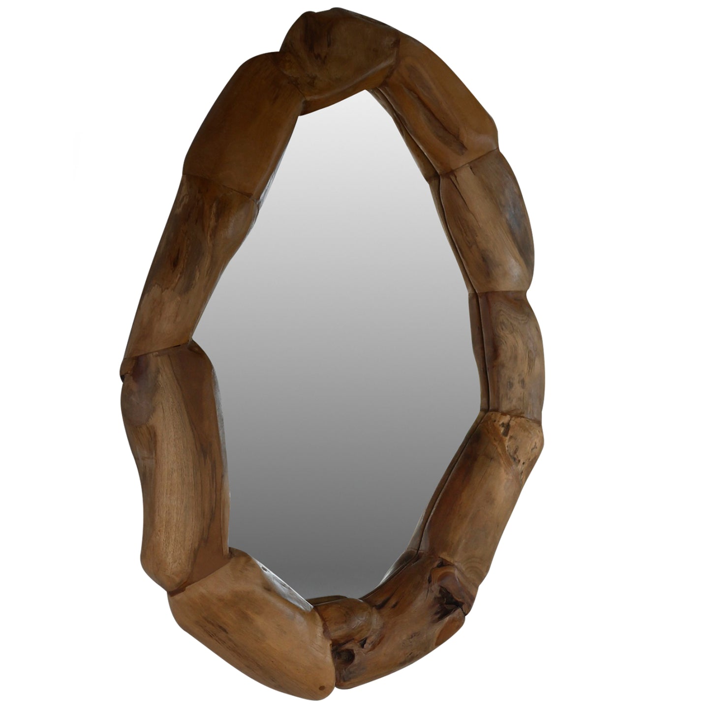 MIRROR HM9359 SOLID TEAK NATURAL COLOR 100X70H image 1