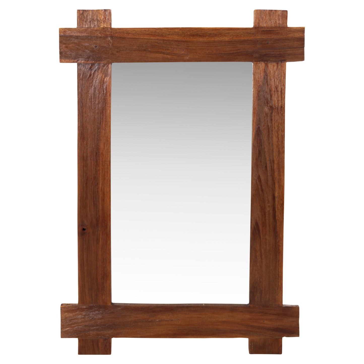 WALL MIRROR HM4303 RECYCLED TEAK IN NATURAL COLOR 70x100Hcm.