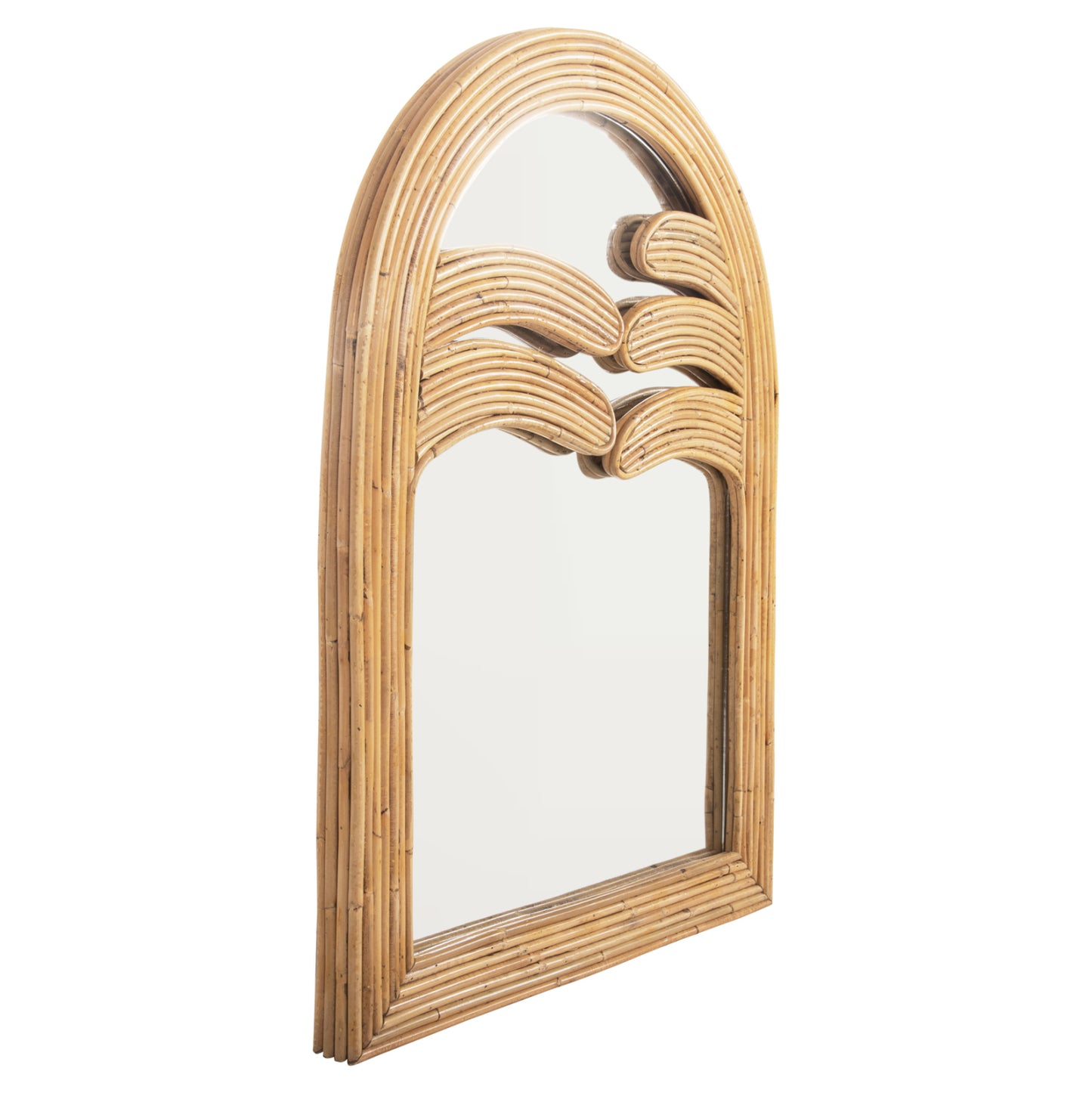 WALL MIRROR REFLECT HM4366 NATURAL RATTAN FRAME 61x5x80Hcm.