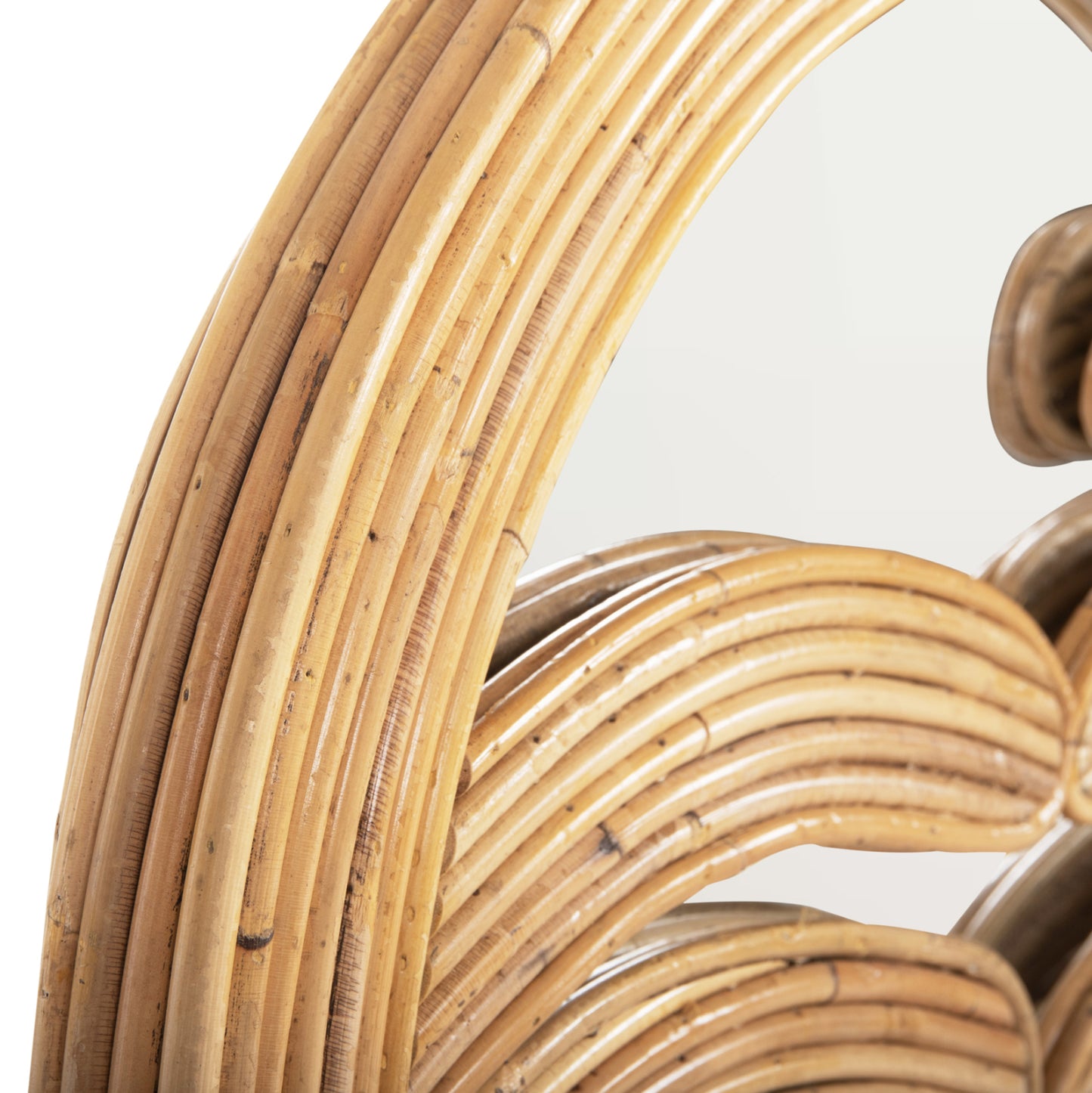 WALL MIRROR REFLECT HM4366 NATURAL RATTAN FRAME 61x5x80Hcm.